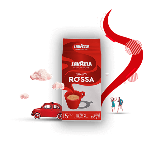 Qualità Rossa gemahlener Kaffee