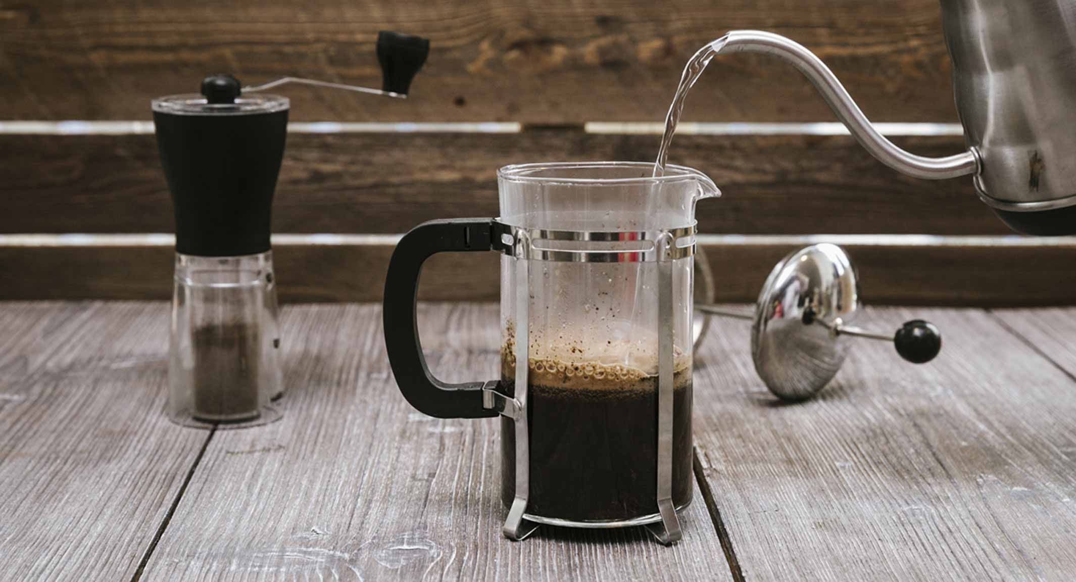 kaffee auf reisen french press