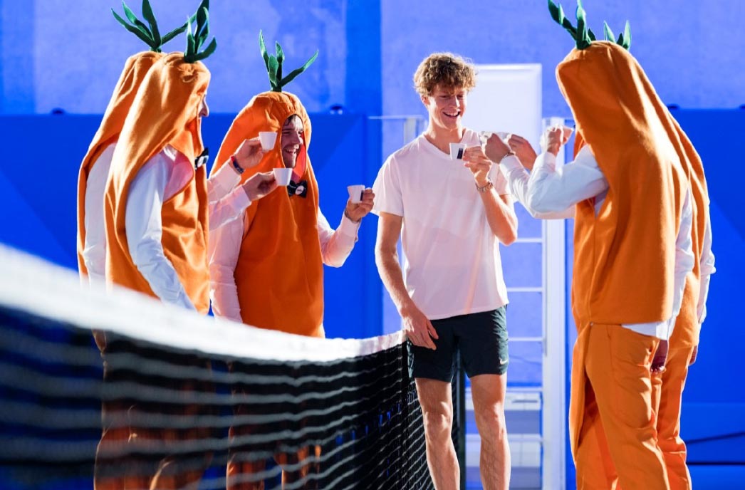 Jannik Sinner meet the Carota boys